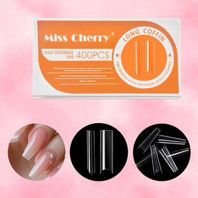 Miss Cherry Tips para el arte de las uñas acrilicas naturales 500 pcs