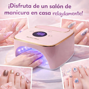 Miss Cherry Lampara UV/Led Recargable 158w 15600mAh para Esmalte de Uñas Nails Esmalte