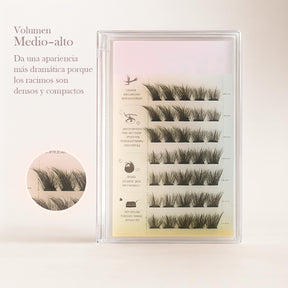 Miss Cherry Pestañas Set de extensiones de pestañas postizas mezcla de pestañas sintéticas