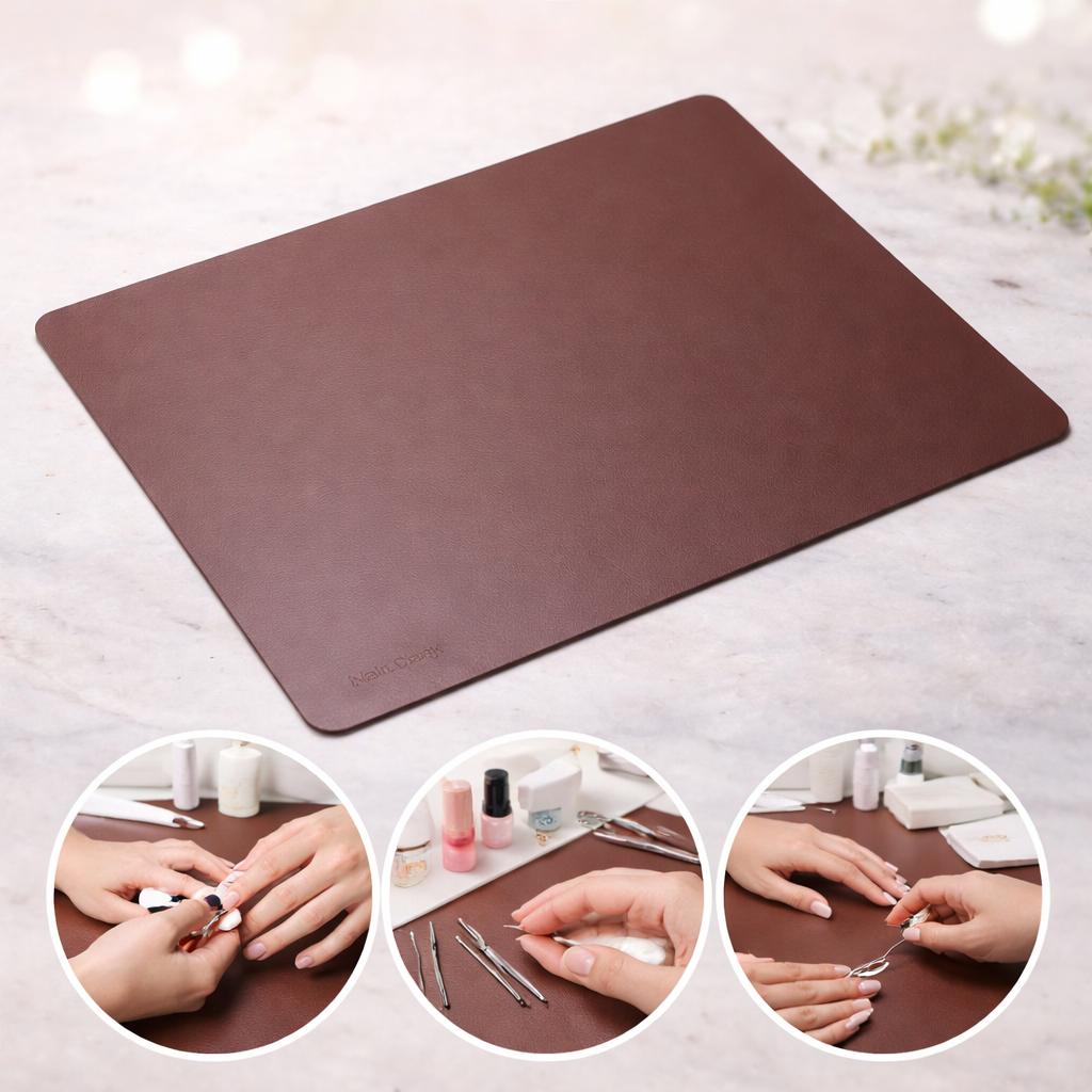 Miss Cherry Tapete de mesa para manicura, para mantener limpio, plegable, lavable