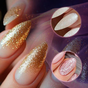 Miss Cherry Polygel Dark Glitter  12 pcs Brillo Oscuro para Uñas Esculpidas