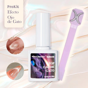Miss Cherry KIT Magentico 1 Gel Efecto ojo de gato con Iman Incluido para efectos profesional en uña