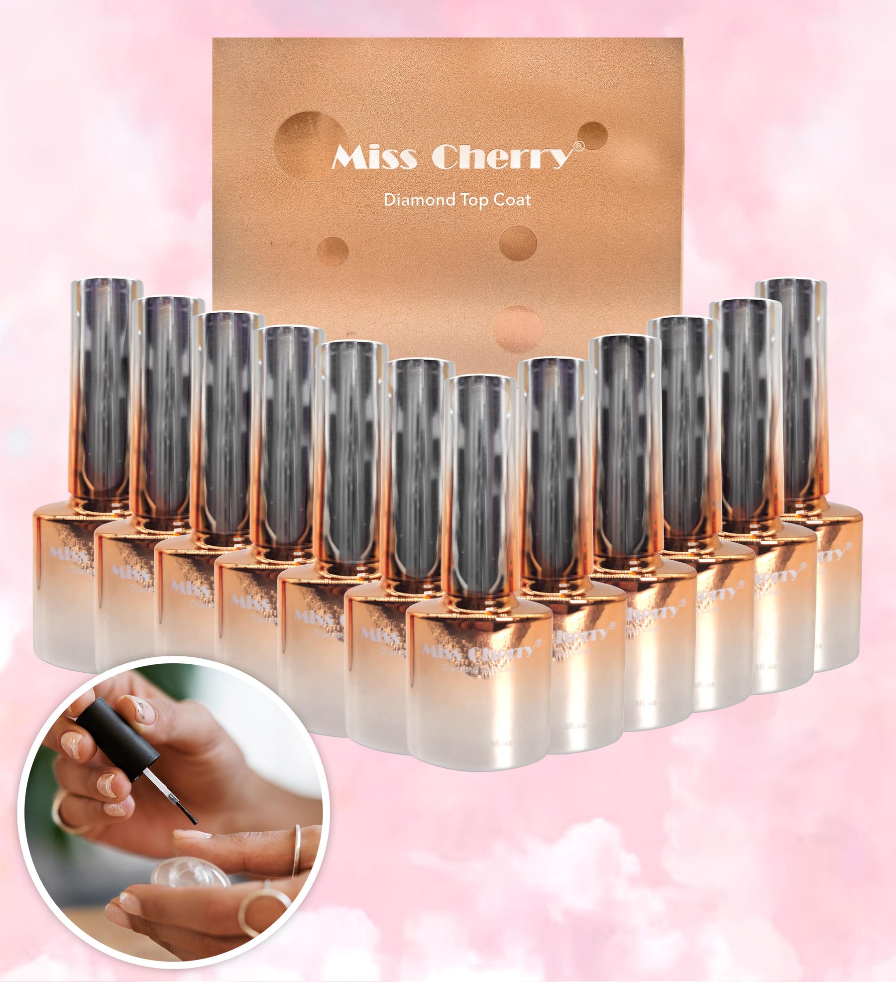 Miss Cherry Top Esmalte de Efectos para Uñas Nails 10 ml 12 pcs