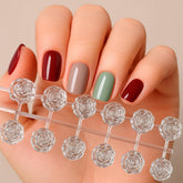 Miss Chaerry Tips de Muestrario Diferentes Modelos puntas transparentes tablero de Color de uñas tarjeta de puntas