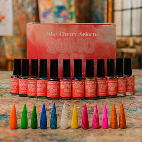 Miss Cherry Gel Esmalte Semipermanente Bumo 15 ml 12 pzs
