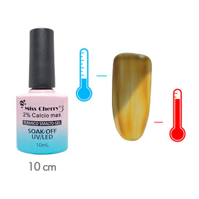 Miss Cherry Gel Esmalte Semipermanente Efecto Térmico para Uñas 12 pzs 10 ml