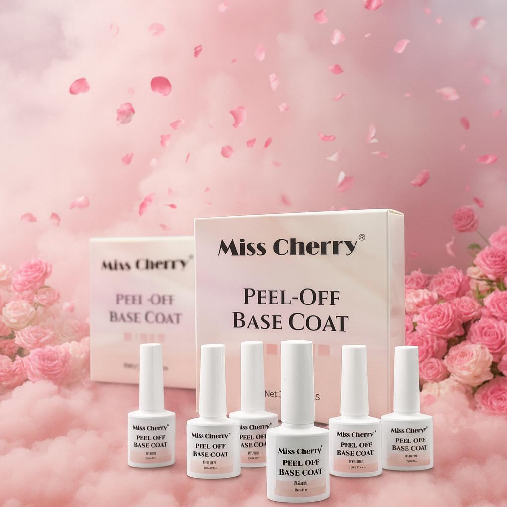 Miss Cherry PEEL-OFF Base coat practice gel facil de remover retiro despegable