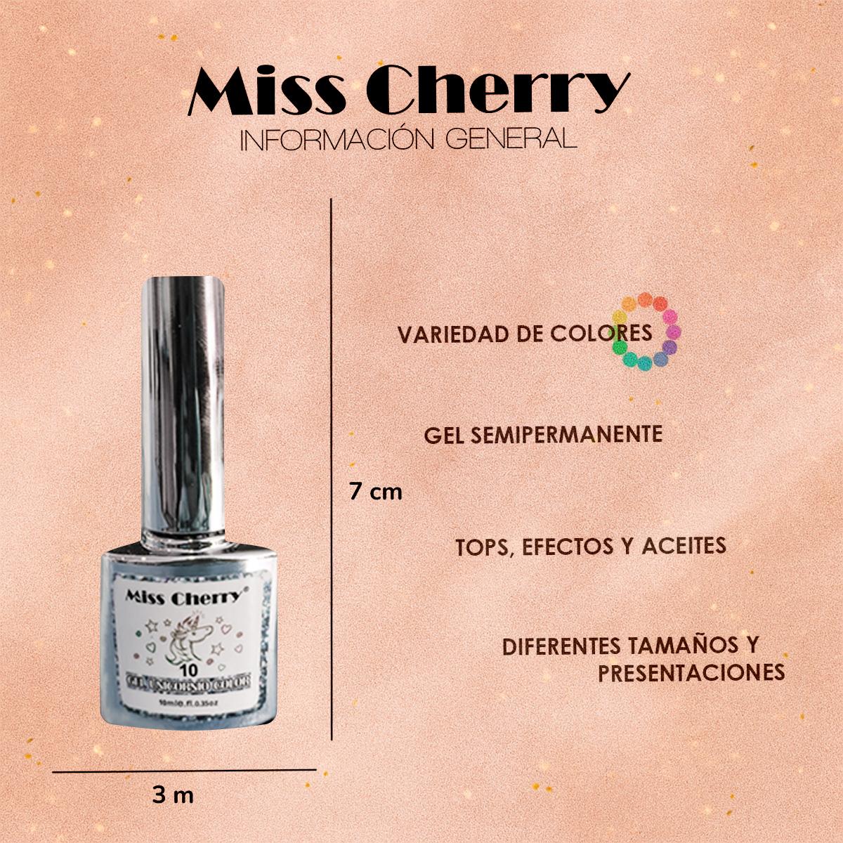 Miss Cherry Gel Unicornio LASER Efecto ojo de gato semipermanente UV/LED para uñas manicura