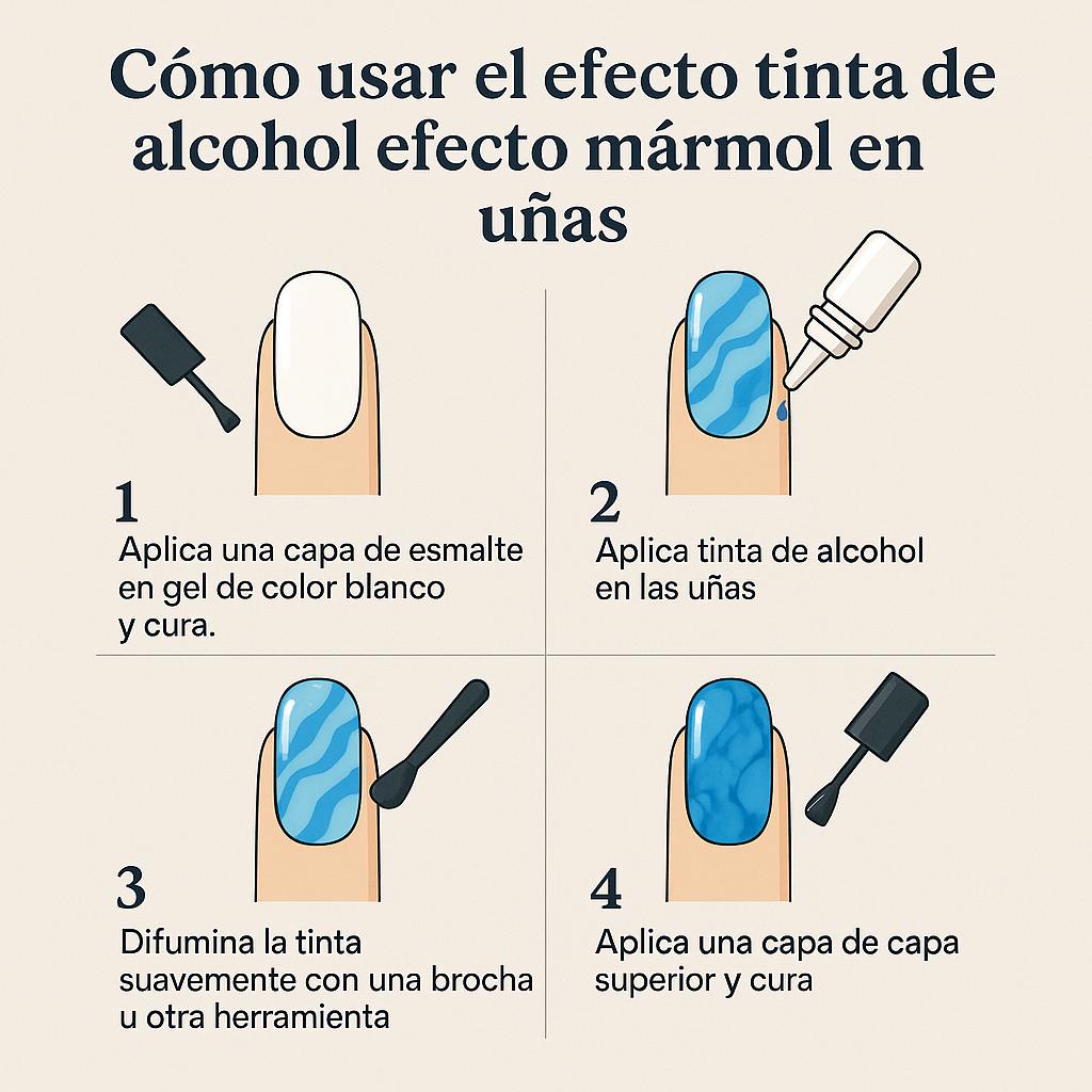 Miss Cherry Tinta de alcohol Marmorl Efecto acuarela para uñas semipermanente profesional