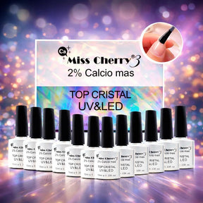 Miss Cherry TOP COAT UV&LED 2% CALCIO 10ml 12 Piezas