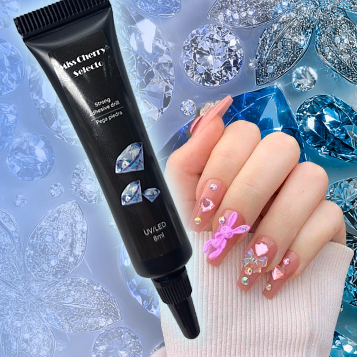 Miss Cherry Pegamento para cristales y piedreria en uñas12p  Pegamento para el arte en uñas