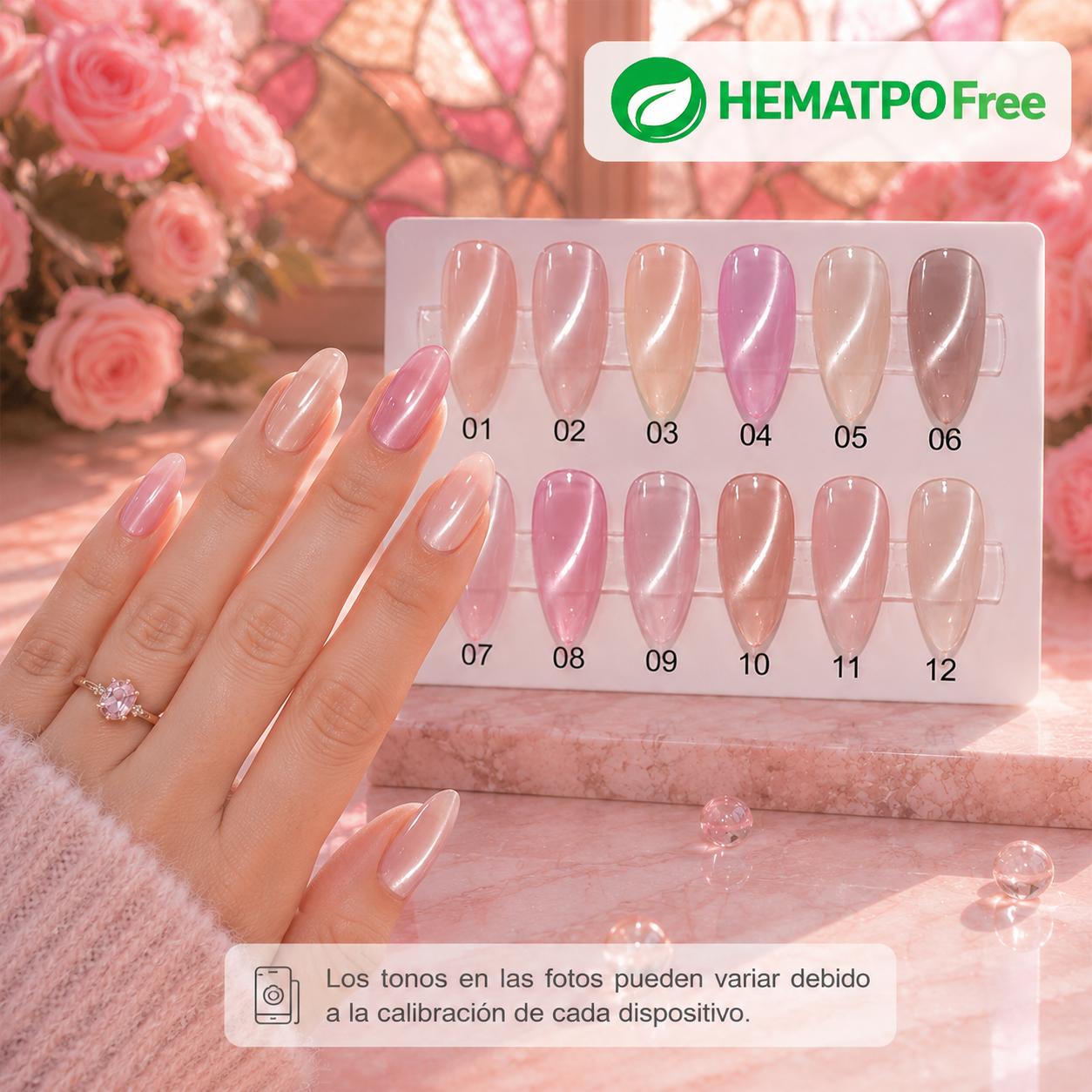 Miss Cherry ojo de gato Cover efecto gel esmalte uñas semipermanente