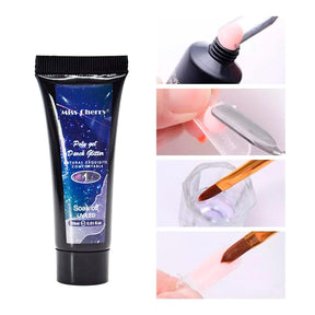 Miss Cherry Polygel Dark Glitter  12 pcs Brillo Oscuro para Uñas Esculpidas
