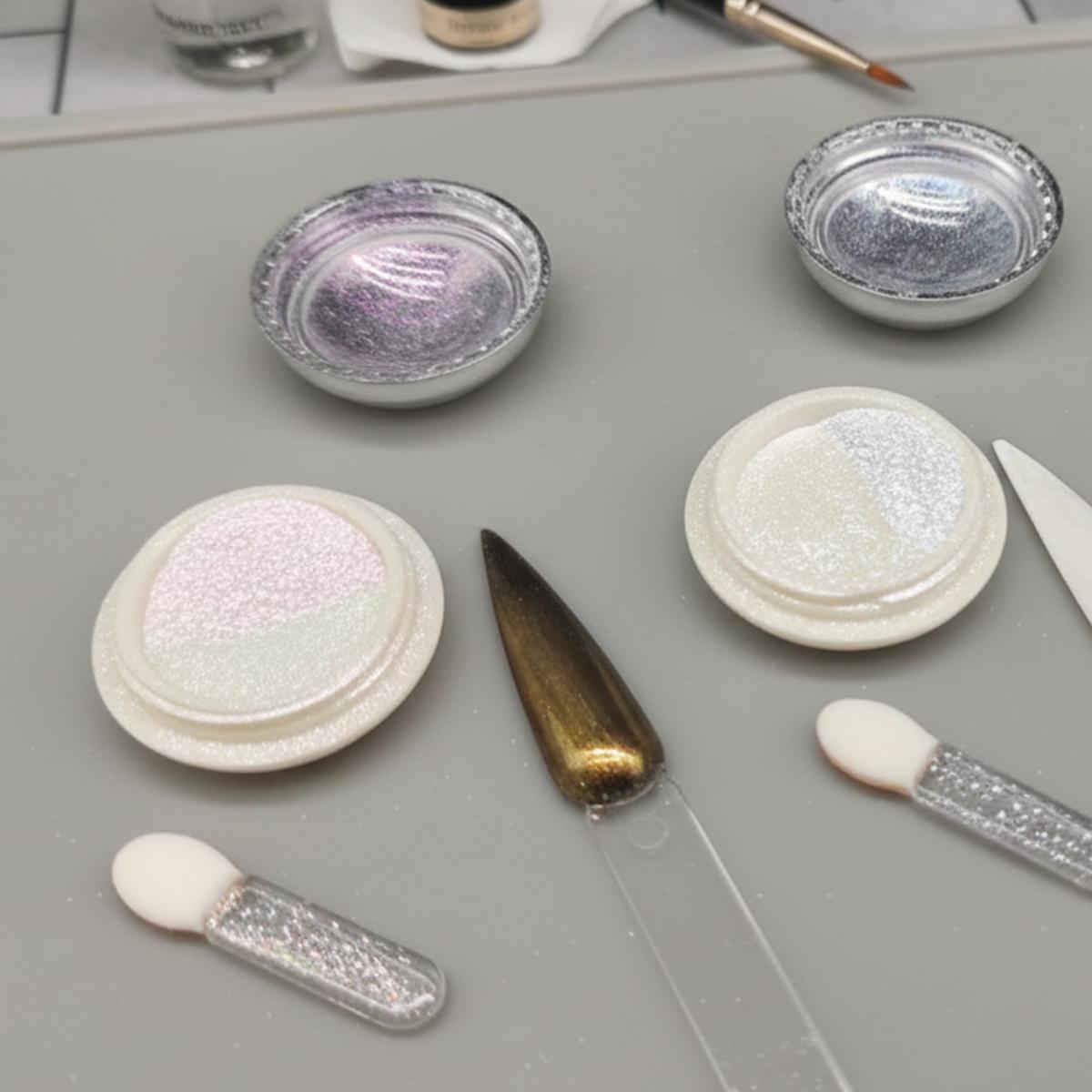 Miss Cherry Set de glitter 3pz Efecto aurora Toque Diamante con Envío Aleatorio uñas profesional manicura