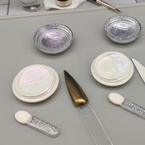 Miss Cherry Set de glitter 3pz Efecto aurora Toque Diamante con Envío Aleatorio uñas profesional manicura
