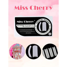 Miss Cherry Tips para el arte de las uñas acrilicas naturales 500 pcs