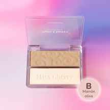 Miss Cherry Makeup Contorno compacto Polvo e Iluminador/Contorno Duo ideal para esculpir el rostro