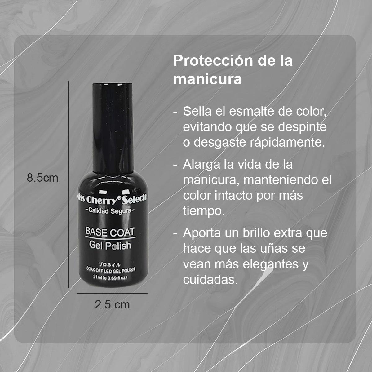 Miss Cherry Base Coat Gel UV/LED semipermanente para uñas 6p 21ml