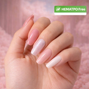 HEMATPOFREE MISS CHERRY Gel esmalte semipermanente para uñas Uv Led BASE MULTIUSO SOFT STRONG 6 pcs