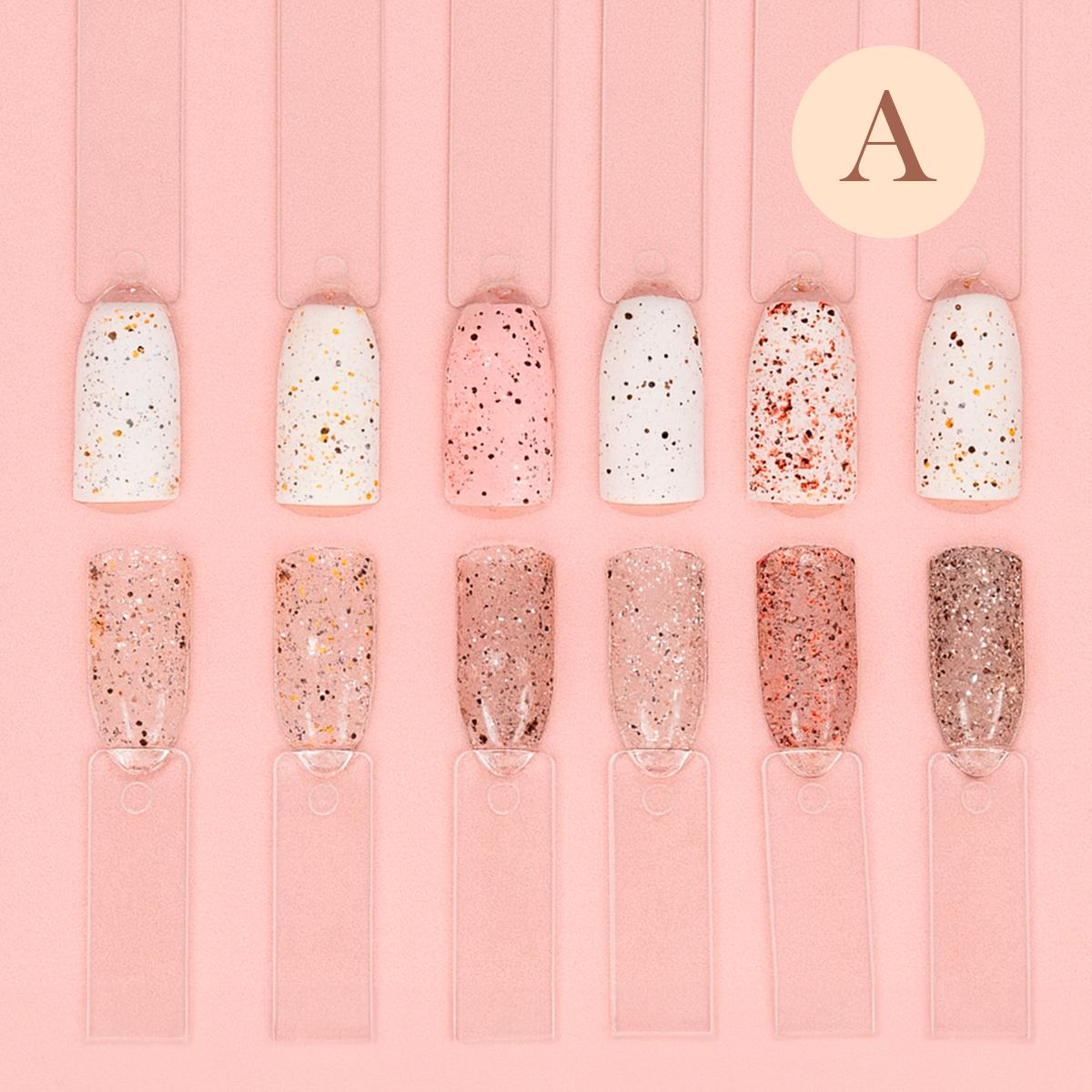 Miss Cherry Chocolate Efecto sal Marina gel semipermanete traslucido con efecto textura