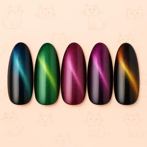 Miss Cherry Iman Patitas, 2pz para Efecto Ojo De Gato, Manicura Semipermanente iman Modelos enviados al azar