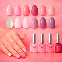 Miss Cherry Gama de 12 piezas Gel semipermanente Multicolor para uñas UV-Led