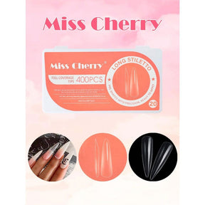 Miss Cherry Tips para el arte de las uñas acrilicas naturales 500 pcs