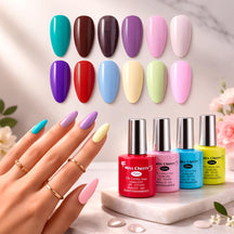 Miss Cherry Gama de 12 piezas Gel semipermanente Multicolor para uñas UV-Led