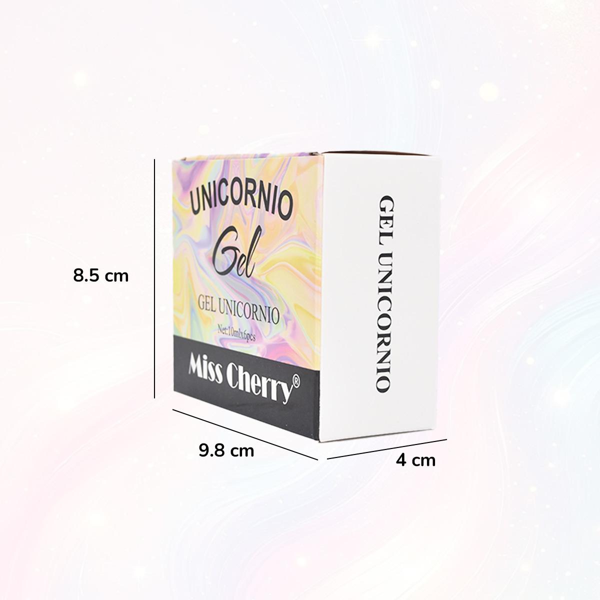 Miss Cherry Gel Unicornio Efecto ojo de gato Gel Semipermanente UV/LED  con efecto manicura uñas