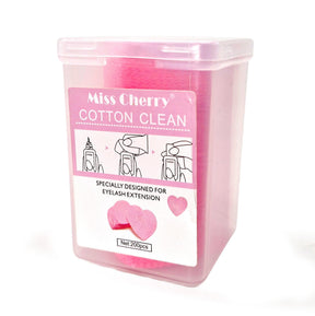 Miss Cherry Cotton Clean Toallitas Algodon Secas de Limpieza para Uñas 200 pzs