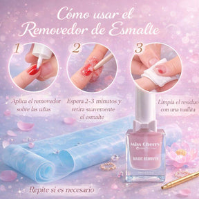 HEMATPOFree Miss Cherry Magic Remover Removedor De Gelishs quita esmalte uñas