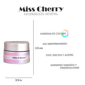 Miss Cherry Hojuela Coreana Gel UV LED profesional manicura uñas 12 piezas 10 ml Decoraciones Uñas Nails