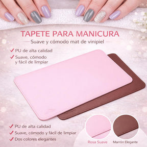 Miss Cherry Tapete de mesa para manicura, para mantener limpio, plegable, lavable
