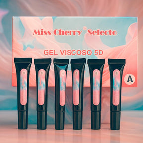 Miss Cherry Gel Esmalte Semipermanente para Uñas Gel Viscoso 5D