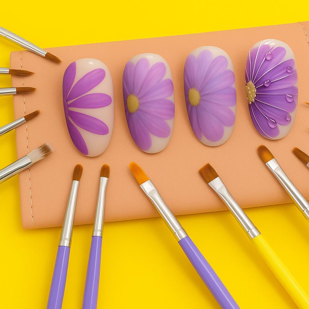 Miss Cherry Set De Pinceles De Arte De Uñas - 12pcs Herramientas Set