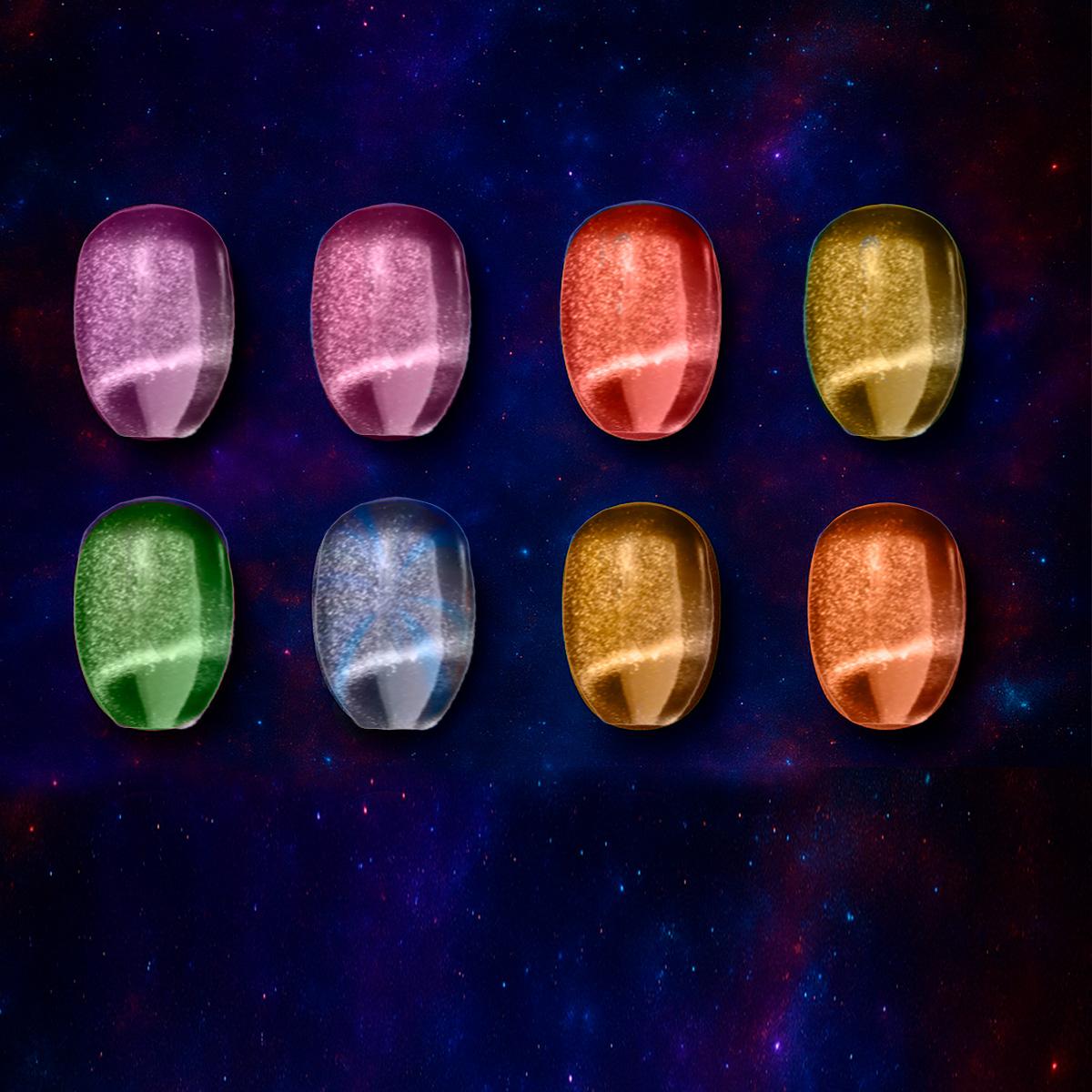Miss Cherry Gama Galaxia Efecto ojo de gato gel semipermanente UV LED uñas manicura arte en uñas