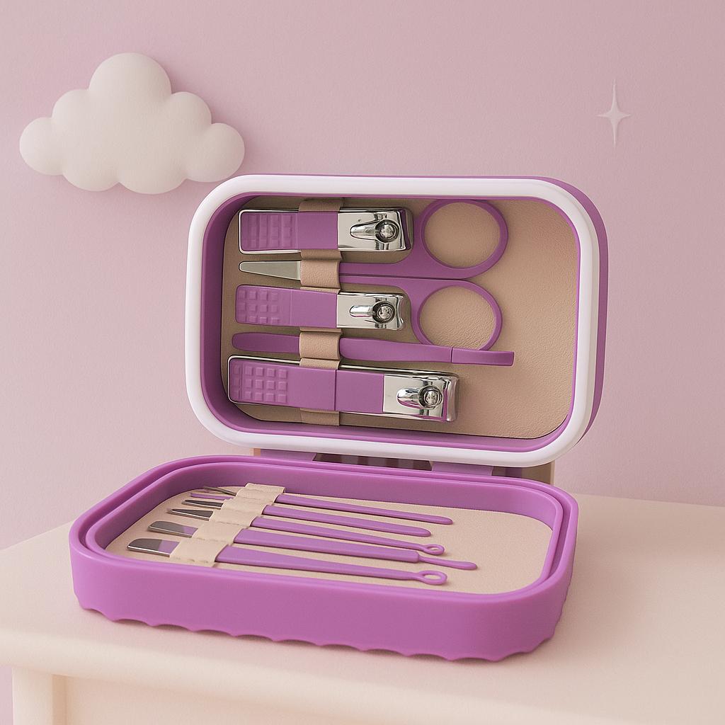 Miss Cherry Set Manicura 12In1 Kit de Manicura y Pedicure Set  Acero Inoxidable herramientas