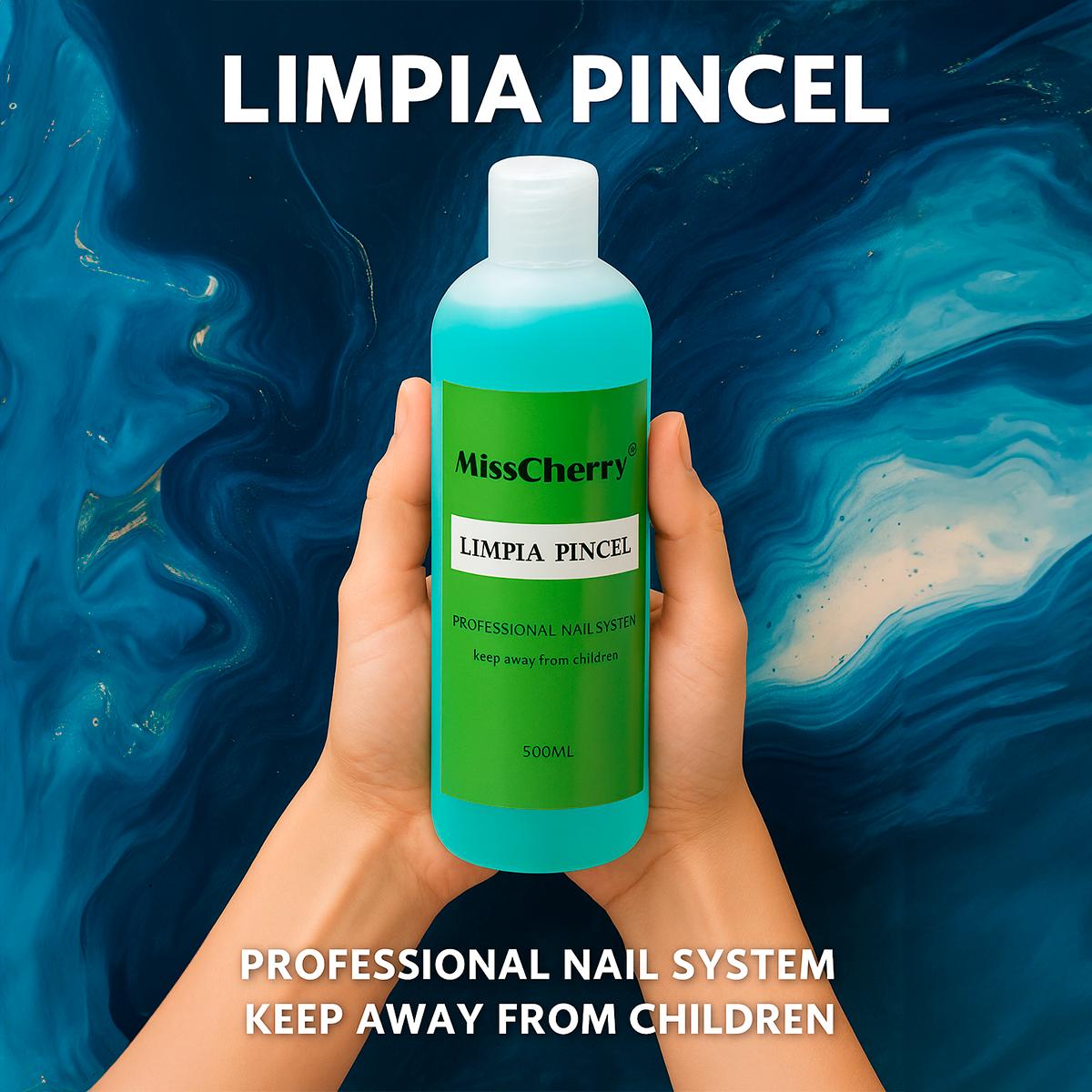 Miss Cherry Limpiador de Pinceles profesional uñas Acrilicas Y Gel Mc