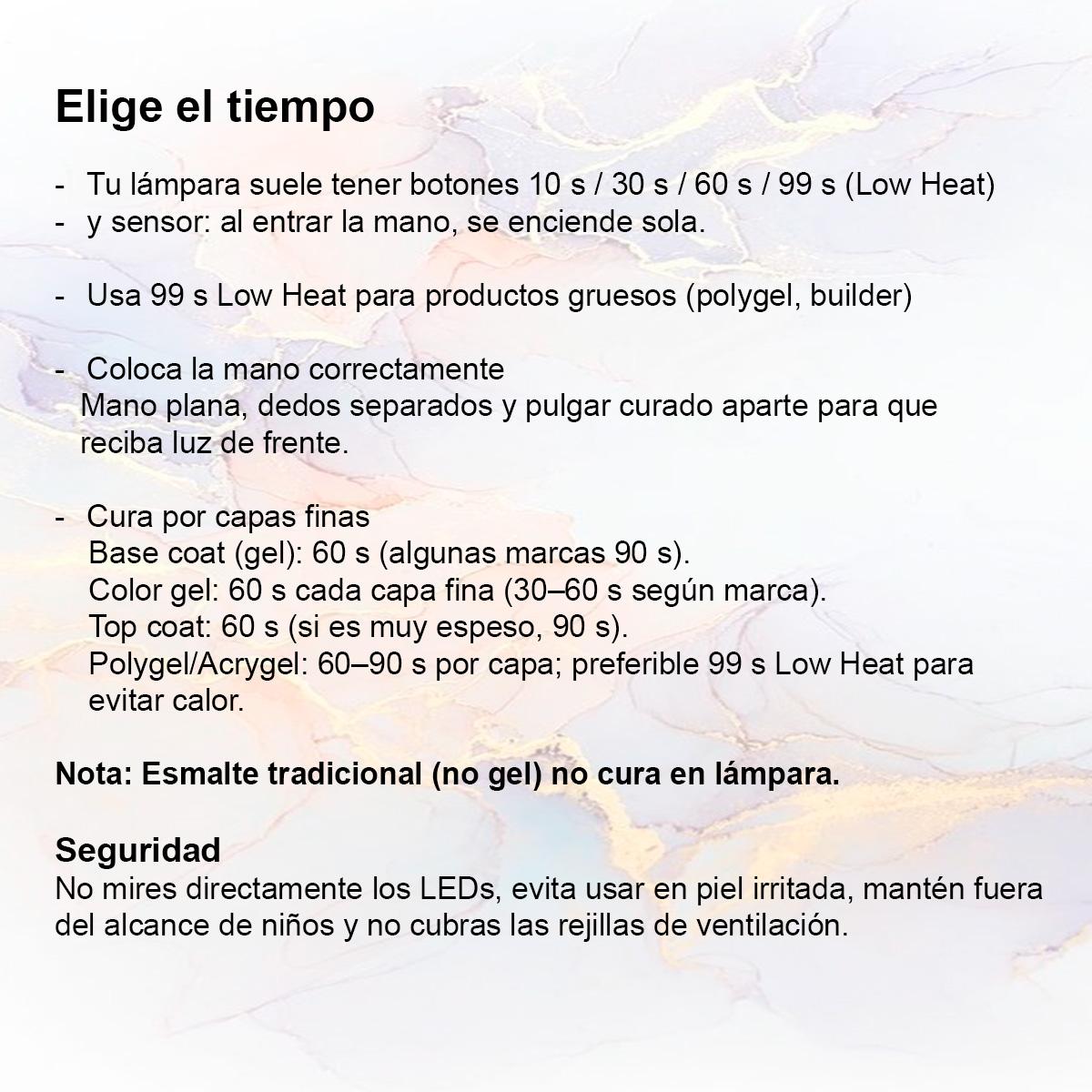 Miss Cherry Lampara Para Uñas UV/Led 48w Sun One LAMP