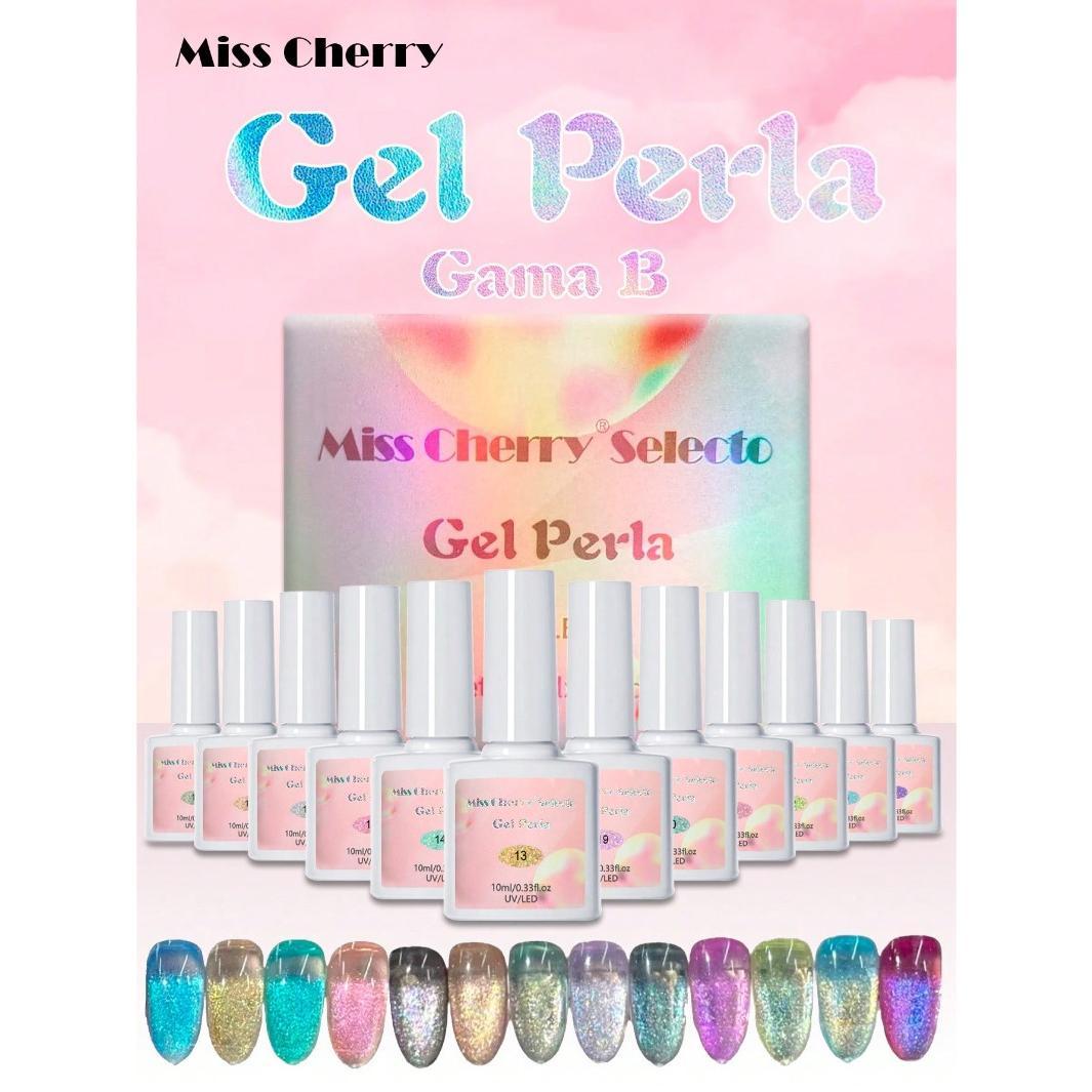 Miss Cherry Gama PERLA gel UV LED semipermanente profesional  12 pcs