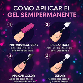 Miss Cherry Gama GLITTER gel semi permanente UV LED