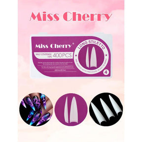 Miss Cherry Tips para el arte de las uñas acrilicas naturales 500 pcs
