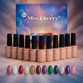 Miss Cherry StarGEL Diamante gel semipermanente UV LED manicura uñas ART NAIL glitter