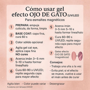 Miss Cherry Gel Unicornio LASER Efecto ojo de gato semipermanente UV/LED para uñas manicura