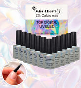Miss Cherry Top Cristal UV&Led 10ml 12 pcs Uñas Esmalte