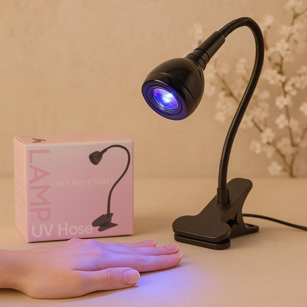 Miss Cherry Lampara UV Hose para Uñas Profesional color aleaotrio portatil con Pinza