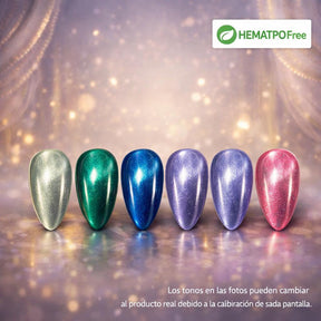 HEMATPOFree Miss Cherry Gama Anubis ojo de gato efecto gel uñas