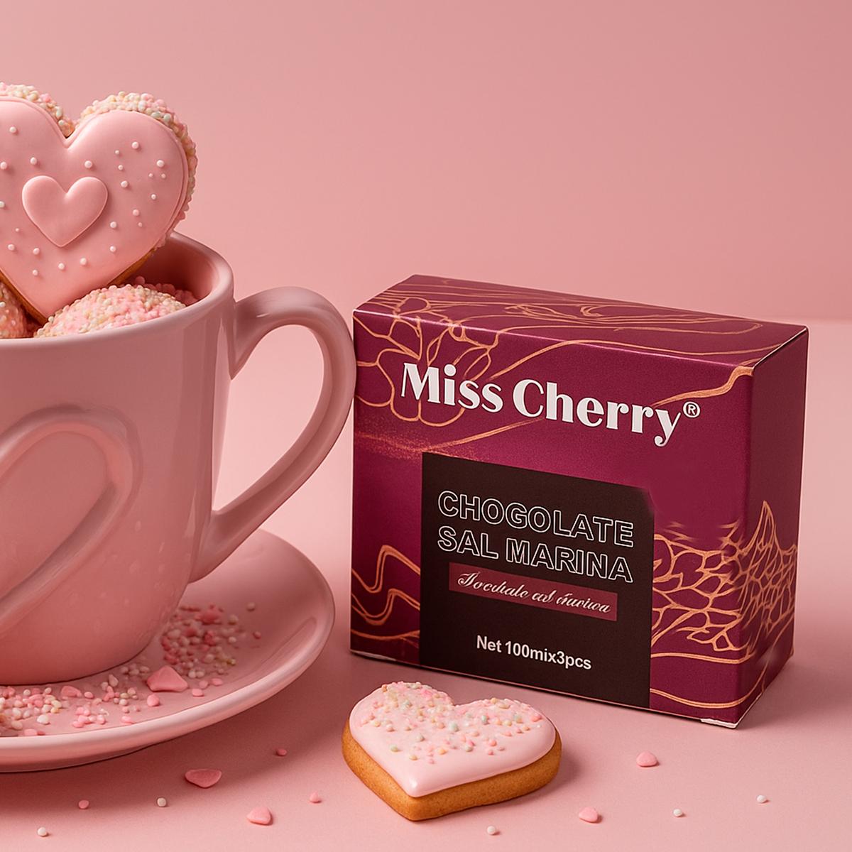 Miss Cherry Chocolate Efecto sal Marina gel semipermanete traslucido con efecto textura