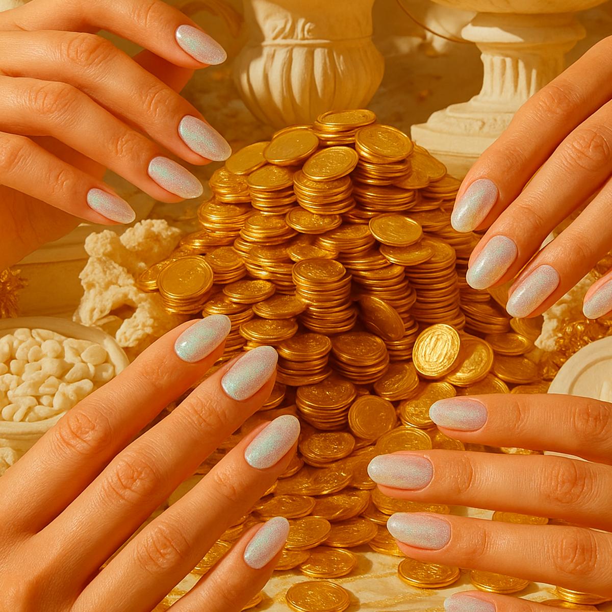 Miss Cherry Gama Hoja de oro gel semipermanente profesional UV LED manicura 12 p