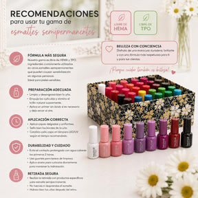 MISS CHERRY Gel esmalte semipermanente para uñas Uv Led GAMA DE 30 PZS